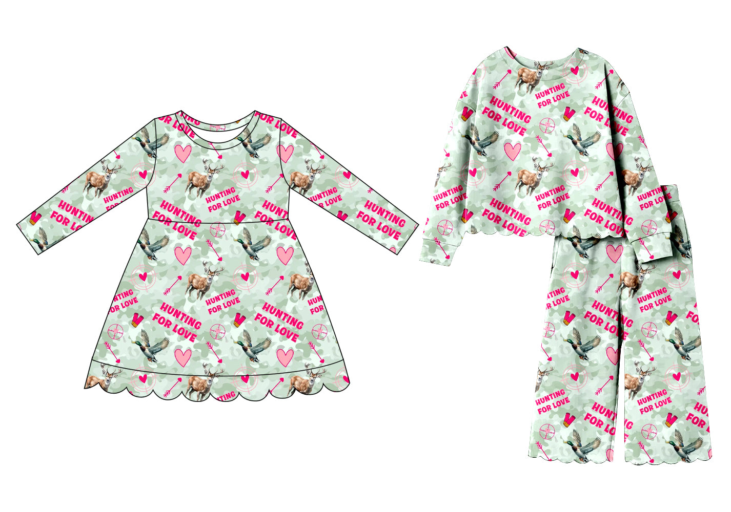 (Preorder new) No moq Baby Hunting Duck Camo Print Kids Pajamas Green Zipper Baby Romper Set