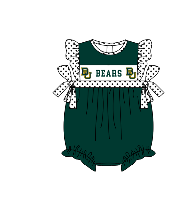 Custom moq 5 mix size milk silk summer teams baby girl boys clothes Dark green short sleeve shorts sets 2  and dress and rompers 2 series