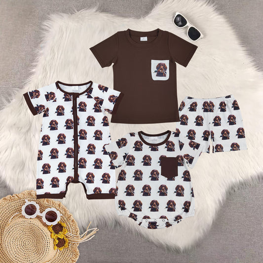 RTS baby boy clothes Short Sleeve Shorts Set romper