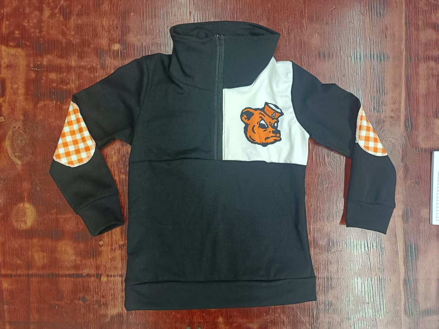 Custom moq 3 eta 6-7weeks baby boys clothes team black Long Sleeve Top