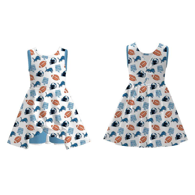 Custom moq 5 each style eta 6-7weeks milk silk baby girls summer team bow short sleeve dress