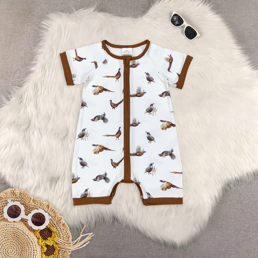 Baby Boys Shirt Shorts Summer duck Rompers Outfits Clothes Sets