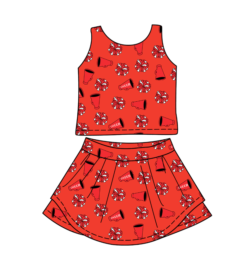 Deadline December 4  custom no moq eta 6-8weeks  Red short-sleeved shorts suit