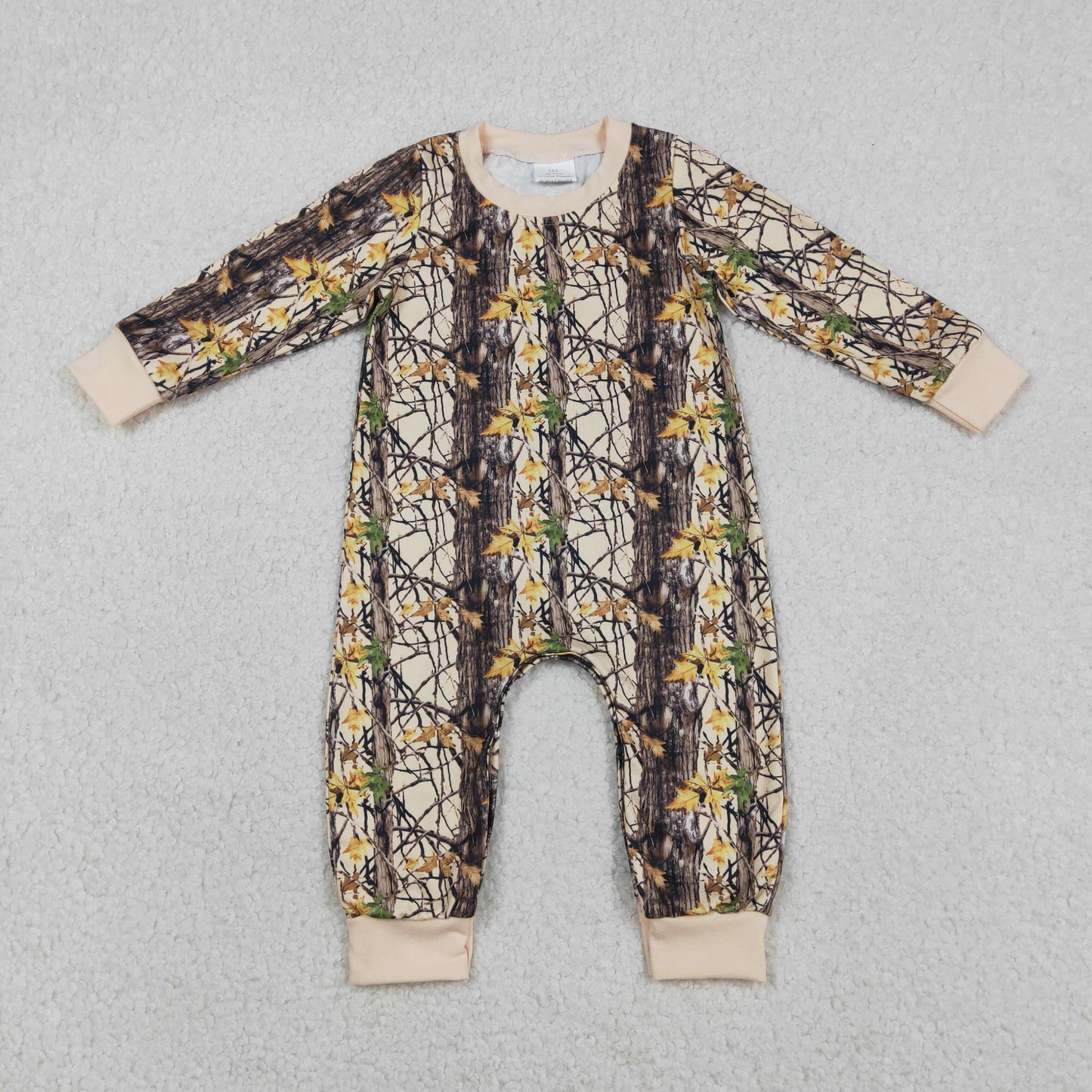 RTS NO MOQ（In Stock ) Branch and Leaf Long-Sleeved Bodysuit