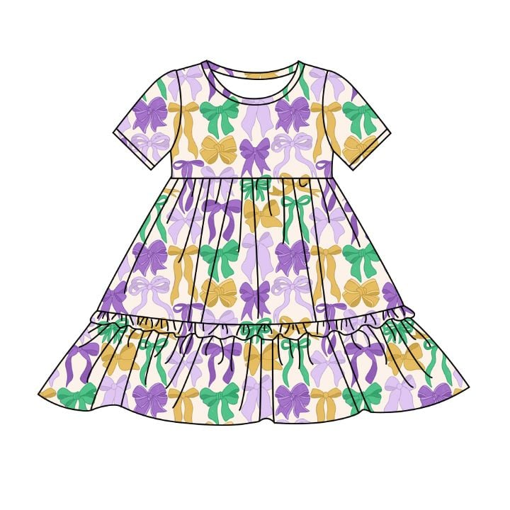 Purple Headband Mardi Gras summer dress