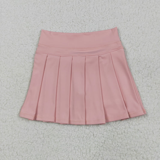 RTSNO MOQ GLK0078 Pink solid yoga skirt