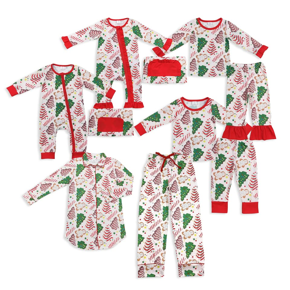 RTS NO MOQ Sibling baby Girls Boys Christmas long sleeve pants sets 2 and rompers 2 and adult top and adult pants Clothes