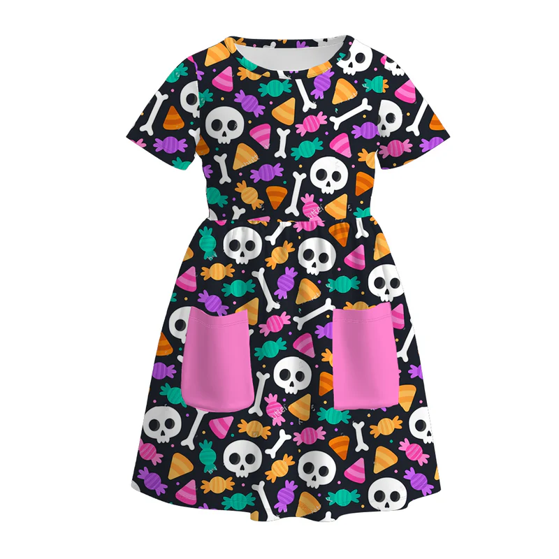 Custom moq 5 each style eta 6-7weeks baby girl short sleeve shorts set and dress and adult pants