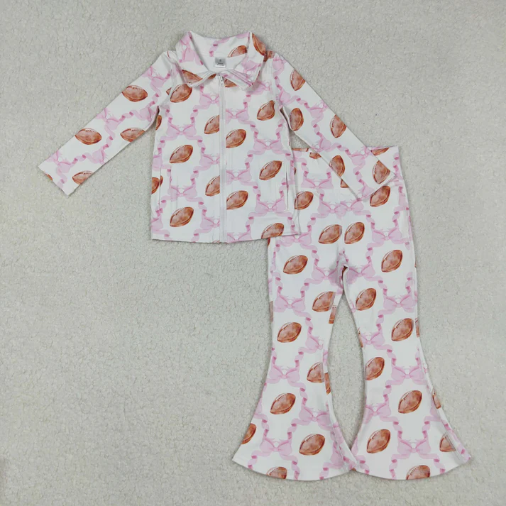 RTS NO MOQ Sibling Baby Girl clothes Yoga leopard floral Long Sleeve Trousers Sets