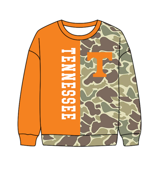 Custom moq 5 mix size milk silk summer team baby boys clothes camouflage orange long sleeve top-25.10.17