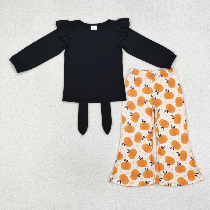 RTS NO MOQ Sibling baby girl clothes Halloween short sleeve pants Sets