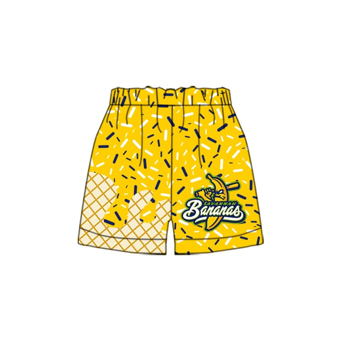 custom moq 3 eta 6-8weeks kids and adult yellow Beach Summer Shorts