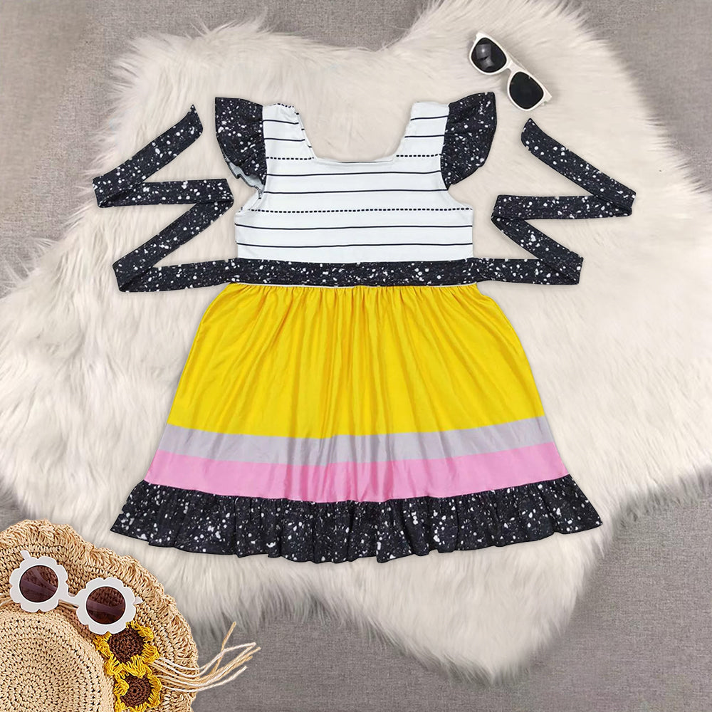 RTS baby girls clothes  short Sleeve dress