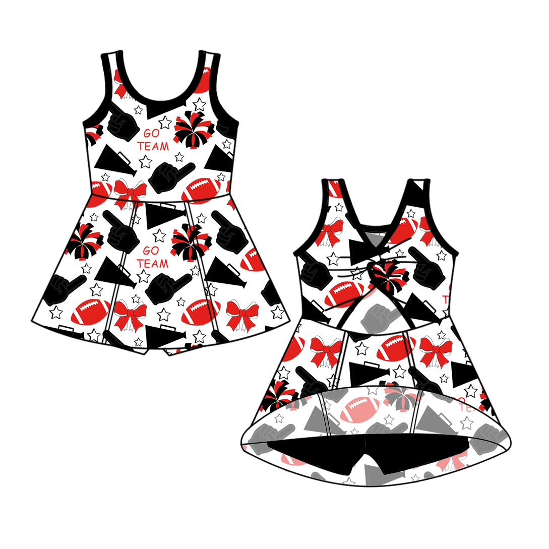 Custom moq 5 mix sizes summer teams baby girls clothes team short sleeve skirts shorts sets and dress-25.6.7