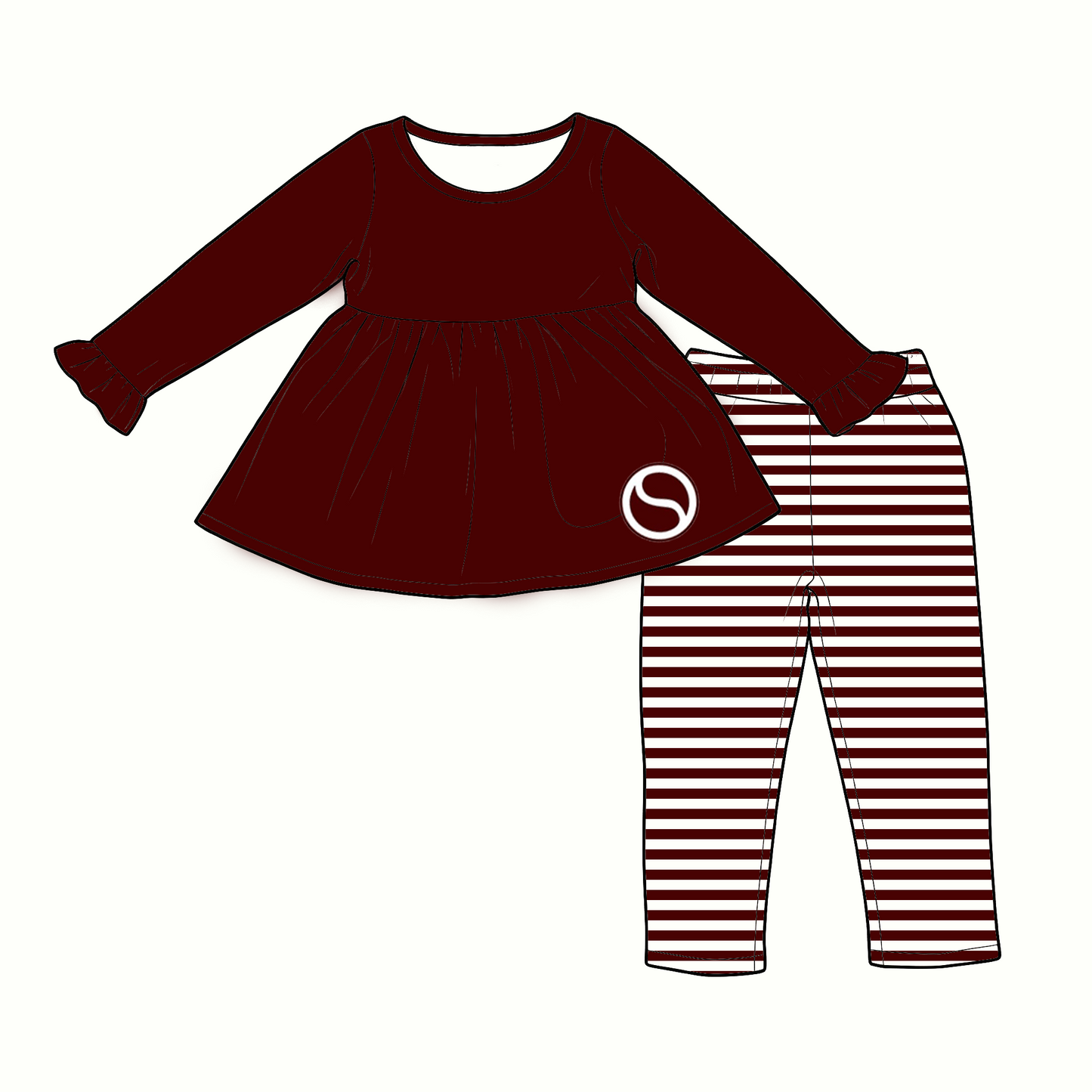 custom moq 5 mix size XY070302 Baby Kids Navy Red Top And Pants Daily Clothes Sets
