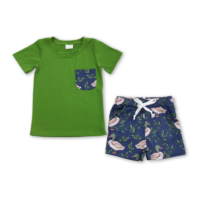 RTS NO MOQ Sibling Baby Boys Hamburger Taco Shirt Top Shorts Clothes Sets