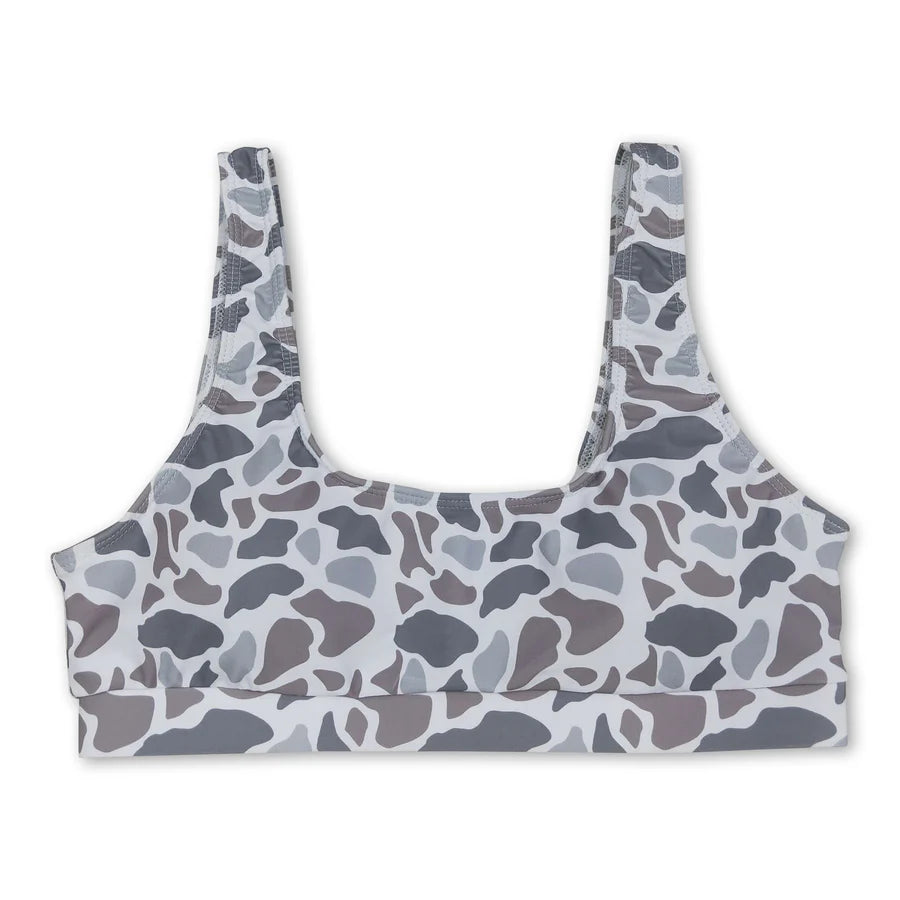RTS NO MOQ Sibling Adult Women Western Camouflage Top Bummies 2pcs Bikini Swimsuits Sets