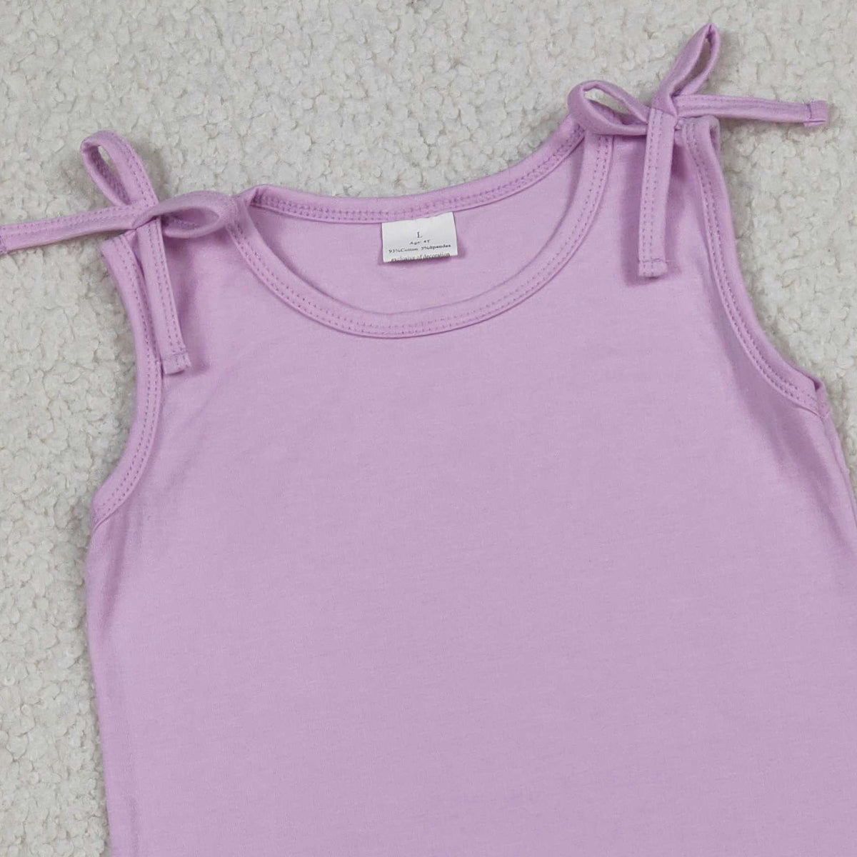 RTS NO MOQ GSD3706 Baby Girls Pink Scallop Edge Knee-Length Dress with Bows Sleeveless Outfit
