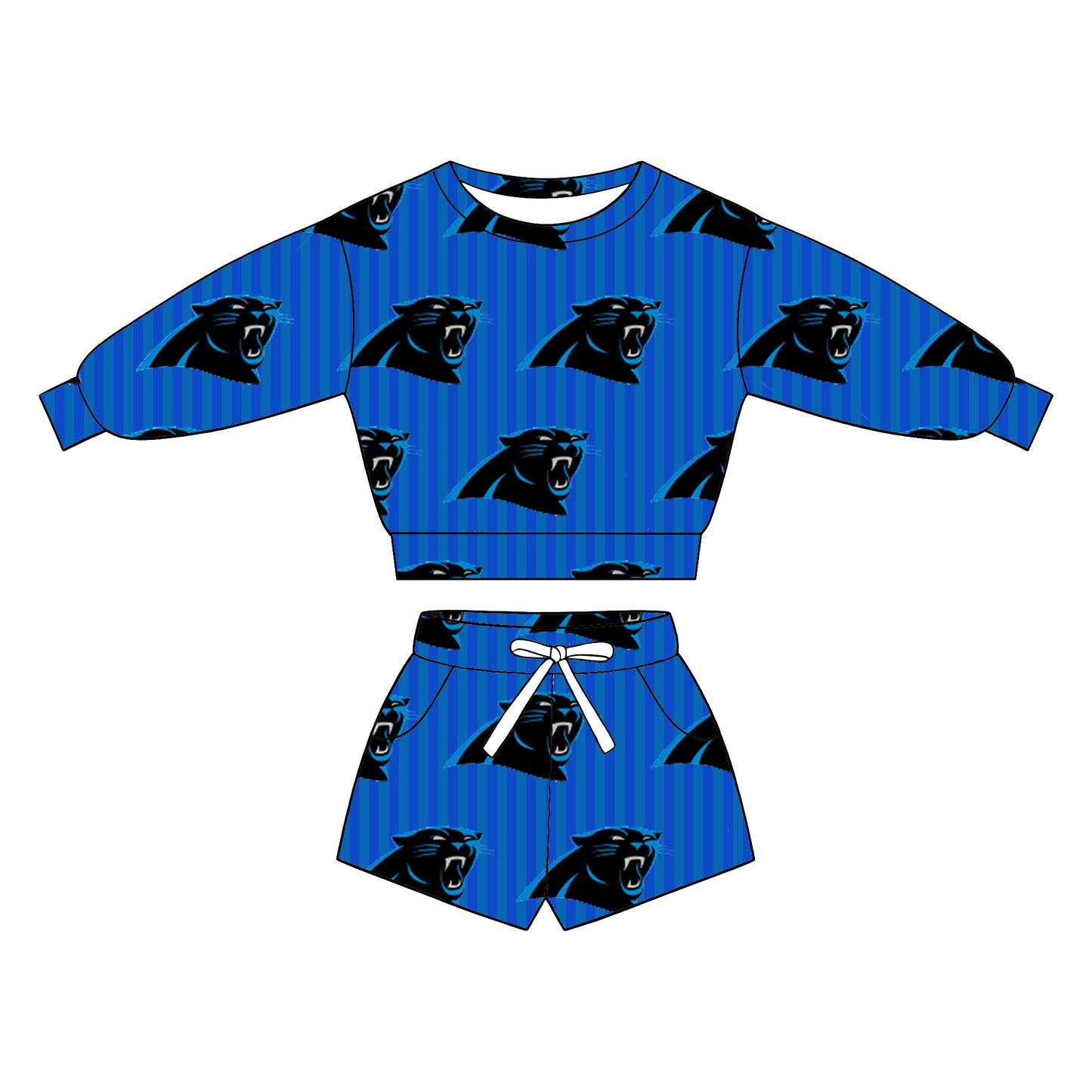 custom moq 5 mix size XY071405 Baby Kids Stripe Long Sleeve Top Drawstring Shorts Clothes Set