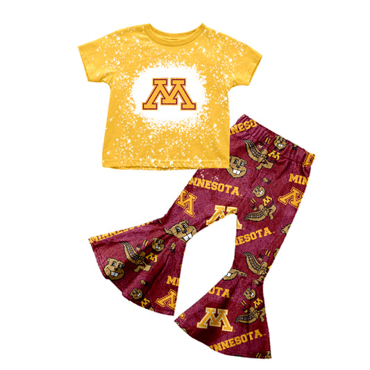 baby girl clothes team M top pants toddler girl summer outfit