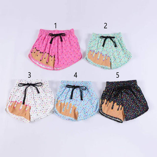 Custom moq 5 mix size baby boys clothes team Ice Cream Shorts