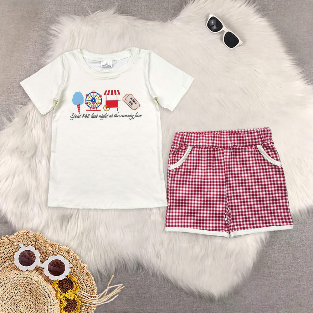 RTS Match baby boy clothes girls short sleeve shorts sets rompers Series