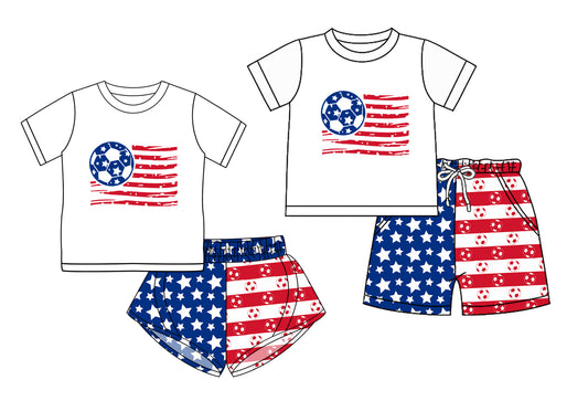 3.10 custom each style moq 5eta 4-6week Sibling Sister baby girls short sleeve set and set 2 match design