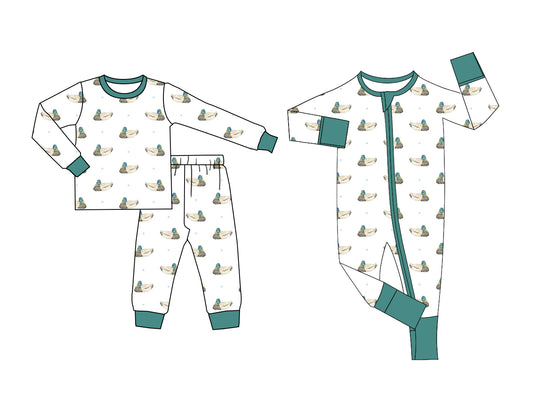 25.5.19 custom each style moq 5eta 4-6week Sibling Sisters duck baby boy long sleeve pants sets and rompers match family design