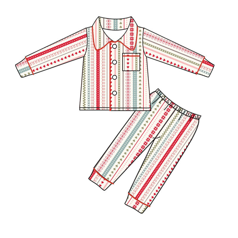 9.13 custom each style moq 5eta 4-6week baby girl clothes Christmas long sleeve pants sets