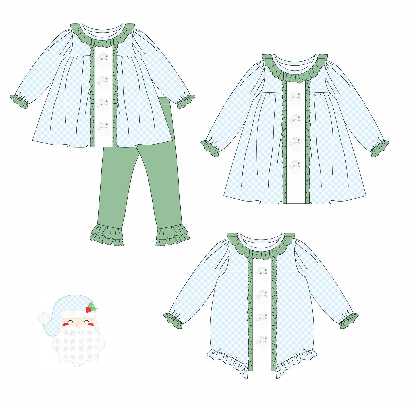 25.5.16 custom each style moq 5eta 4-6week Sibling Sisters Christmas baby girl long sleeve pants sets and dress and rompers match family design