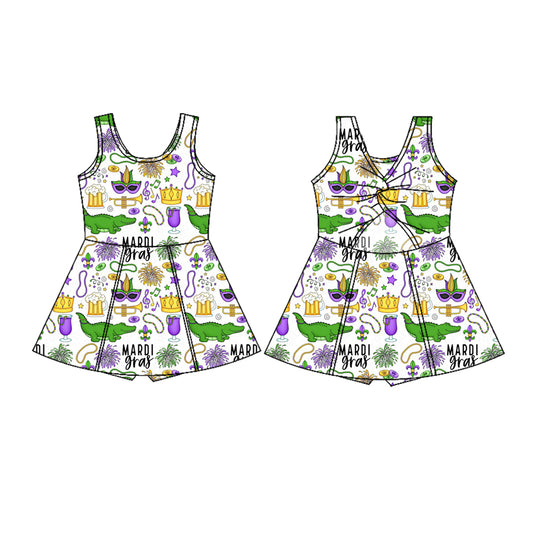 25.10.29 custom each style moq 5 eta 6-8week Sibling Sister baby girl sleeveless dress 4 match design