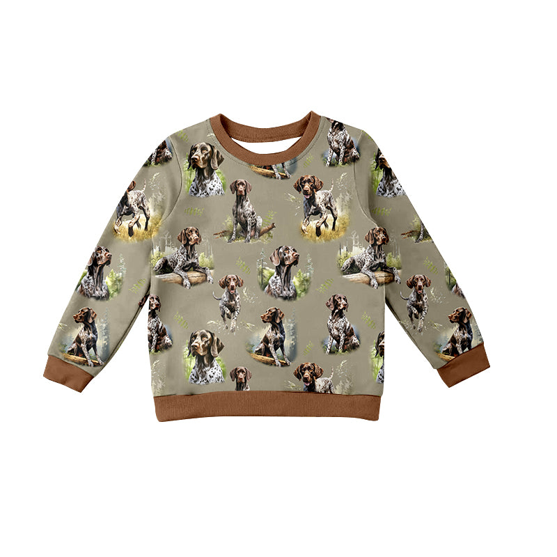 10.16 custom each style moq 5 eta 4-6week baby boys clothes puppy long sleeve top