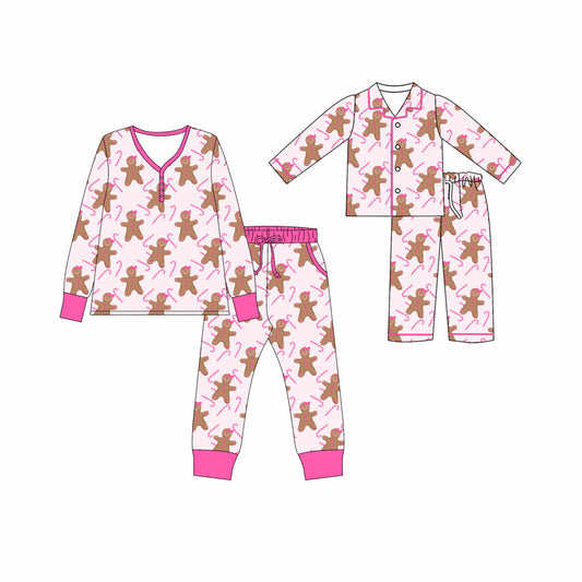 25.5.13 custom each style moq 5eta 4-6week Sibling Sister Christmas long sleeve pants sets and adult sets match design