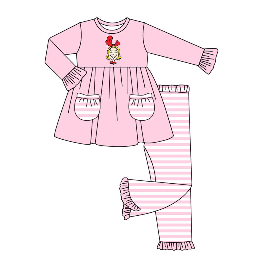 5.31 custom each style moq 5eta 4-6week Sibling Sister pink girls outfits and romper match family design