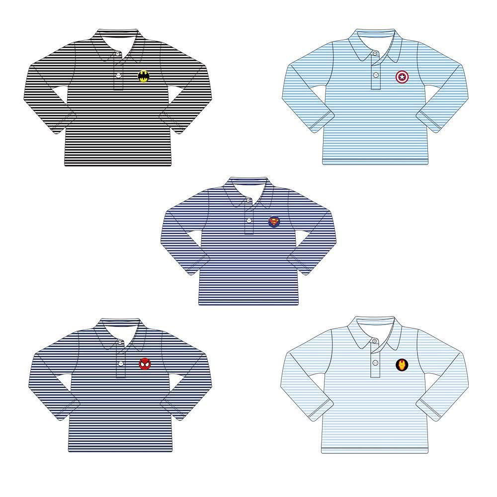 Custom moq 5 each style eta 6-7weeks baby boy clothes long sleeve tops 5-25.7.25