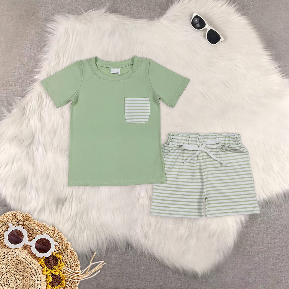 RTS baby girls Boys clothes summer Short Sleeve Shorts sets