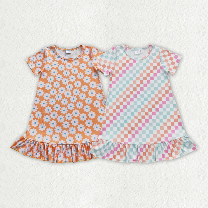 RTS baby girls clothes short Sleeve dress