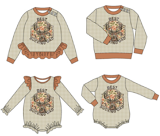 25.8.7 custom each style moq 5eta 4-6week Sibling Sisters BEST baby girl long sleeve romper 1 and romper 2 and top 1 and top 2 match family design
