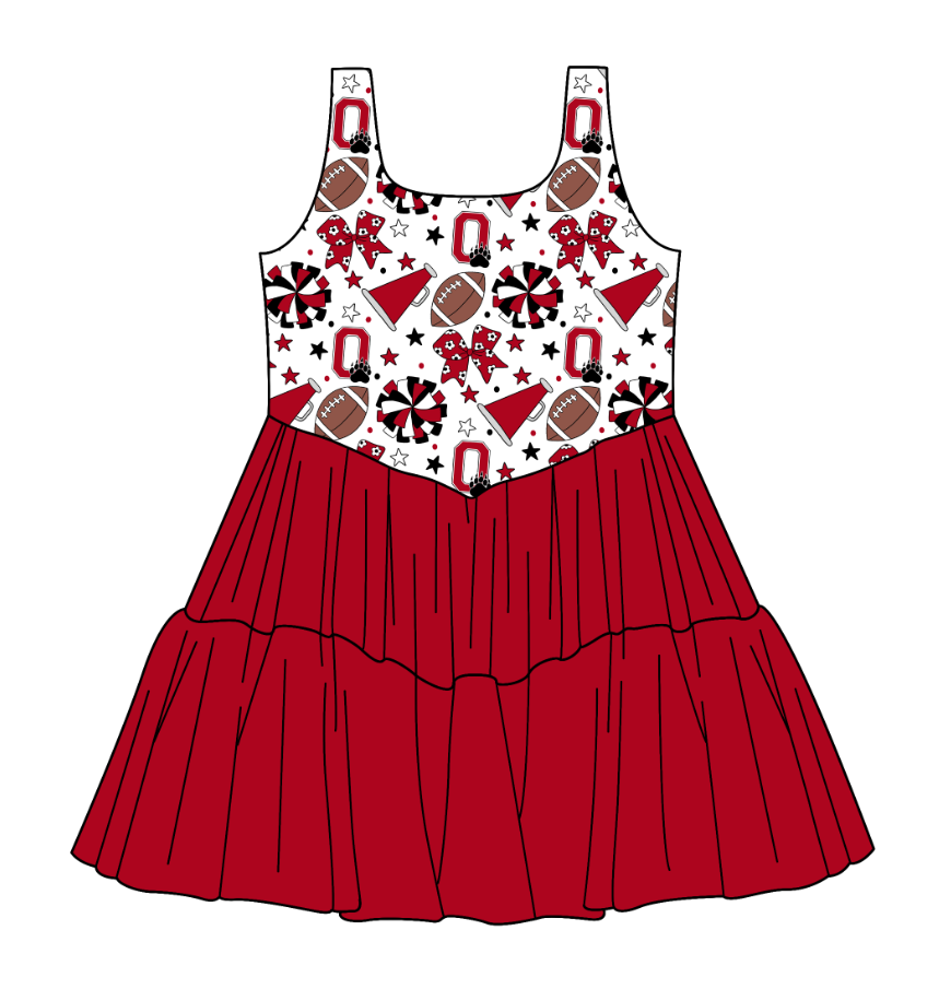 Custom moq 5 mix size milk silk summer teams Baby Girls Bows Stars Sleeveless Knee-Length Dress Cute Clothing