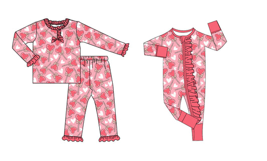 25.9.3 custom each style moq 5eta 4-6week Sibling Sisters bow love baby girl clothes long sleeve pants sets and romper match family design