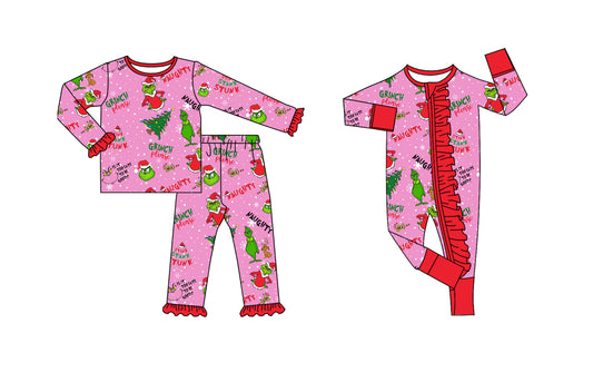 25.8.13 custom each style moq 5eta 4-6week Sibling Sister Christmas baby girl long sleeve pants sets and rompers match family design