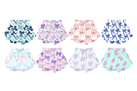 4.1 custom each style moq 5eta 4-6week Sibling Sister baby girl clothes summer shorts 1 and shorts 7 match family design