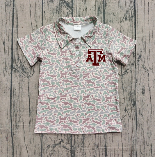 Custom moq 5 mix size milk silk baby boys clothes team camouflage summer short sleeve top-25.11.20