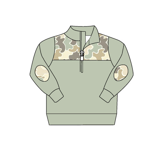 8.6 custom each style moq 5 eta 4-6week baby boys clothes camouflage beige long sleeve top