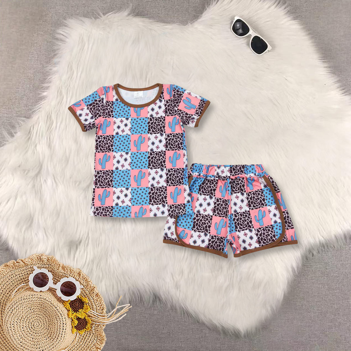 RTS NO MOQ baby boy Clothes short sleeve shorts Sets