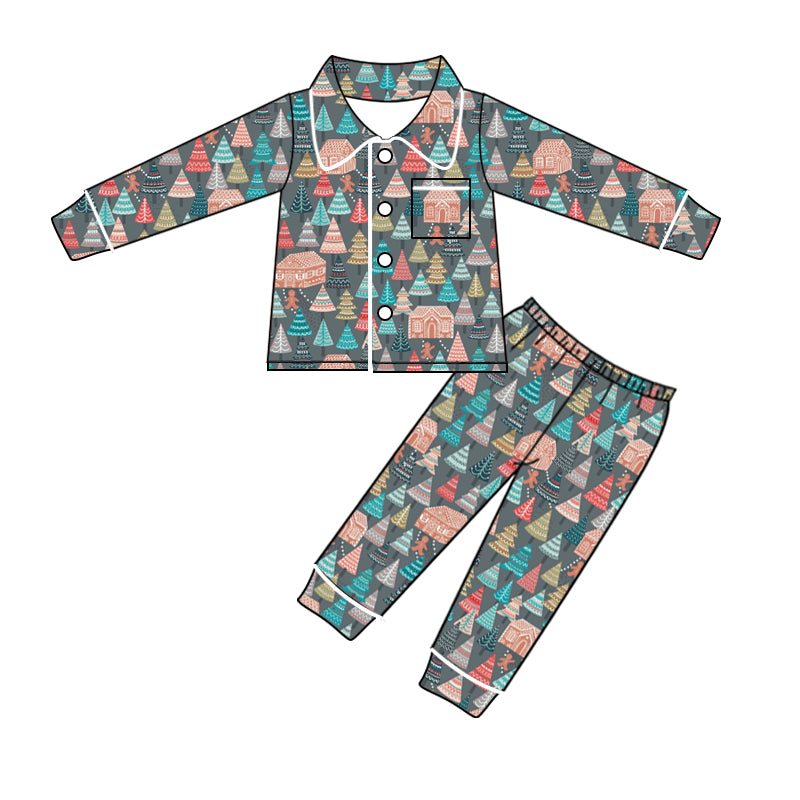 9.13 custom each style moq 5eta 4-6week baby girl clothes Christmas long sleeve pants sets