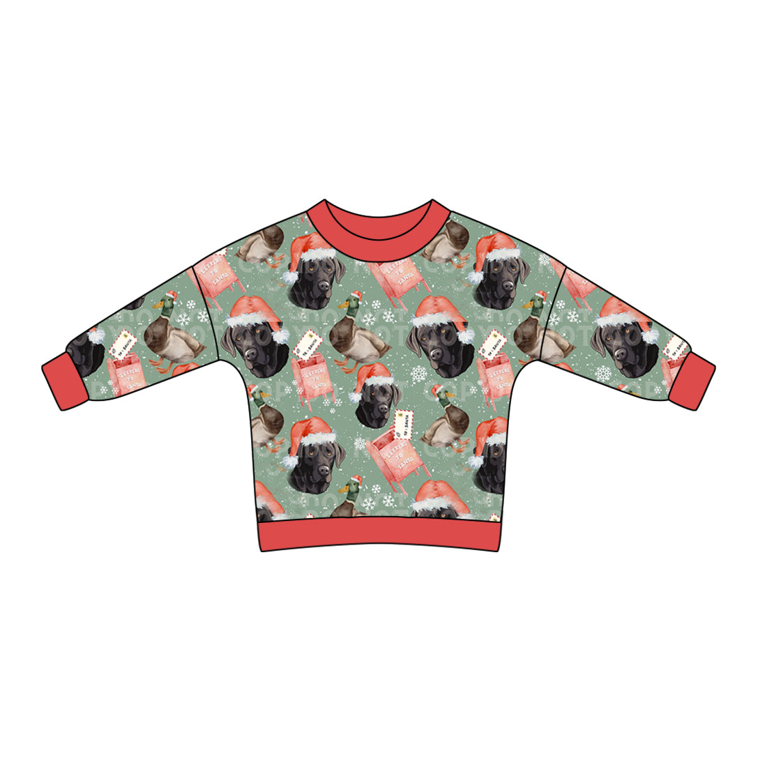 8.7 custom each style moq 5 eta 4-6week baby girls clothes Christmas duck long sleeve top