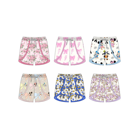 4.14 custom each style moq 5eta 4-6week Sibling Sister baby girls clothes shorts 1 and shorts 6 match family design