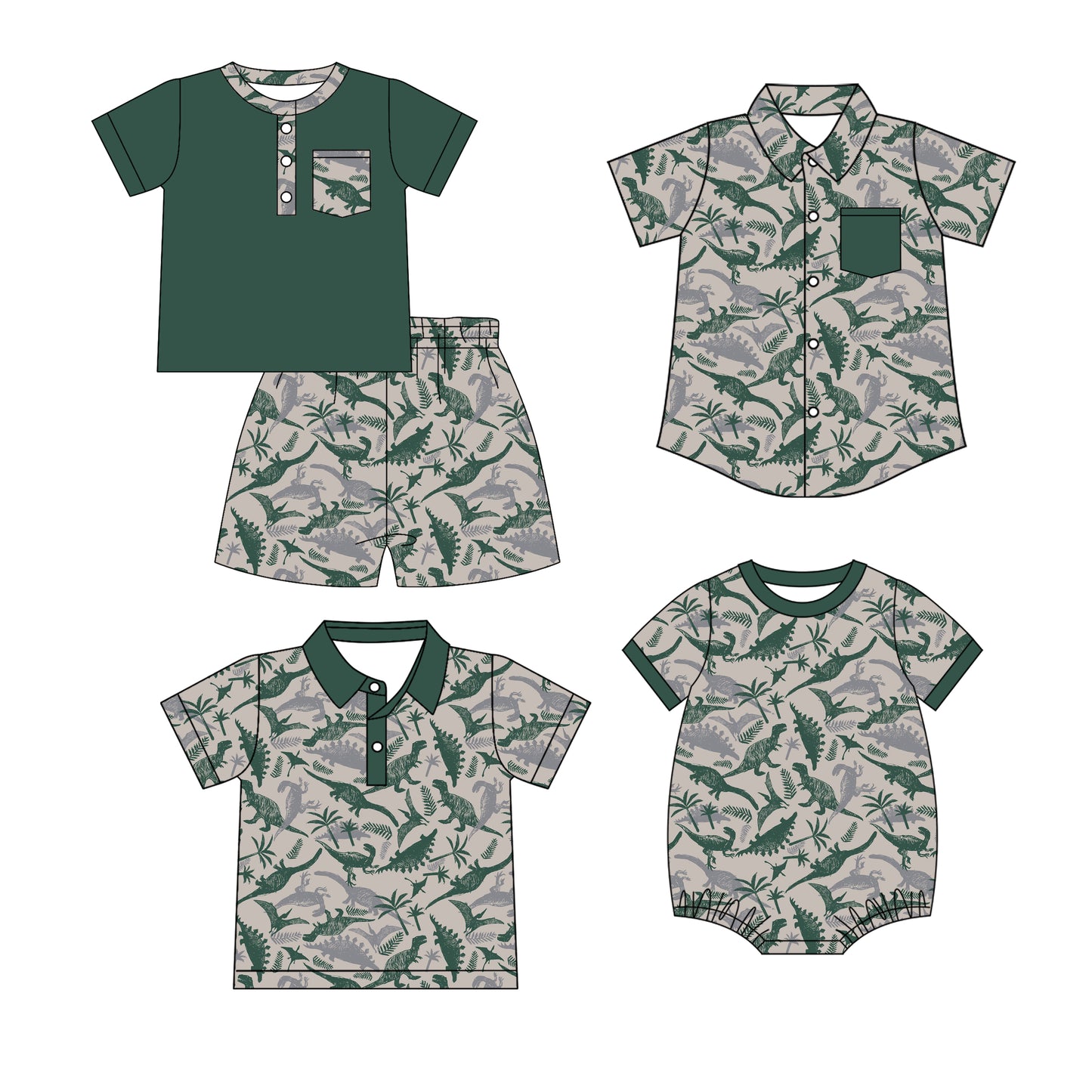 25.12.24 custom each style moq 5 eta 6-8 week Sibling Sister baby boy short sleeve shorts sets and boy rompers and top 2 match family design