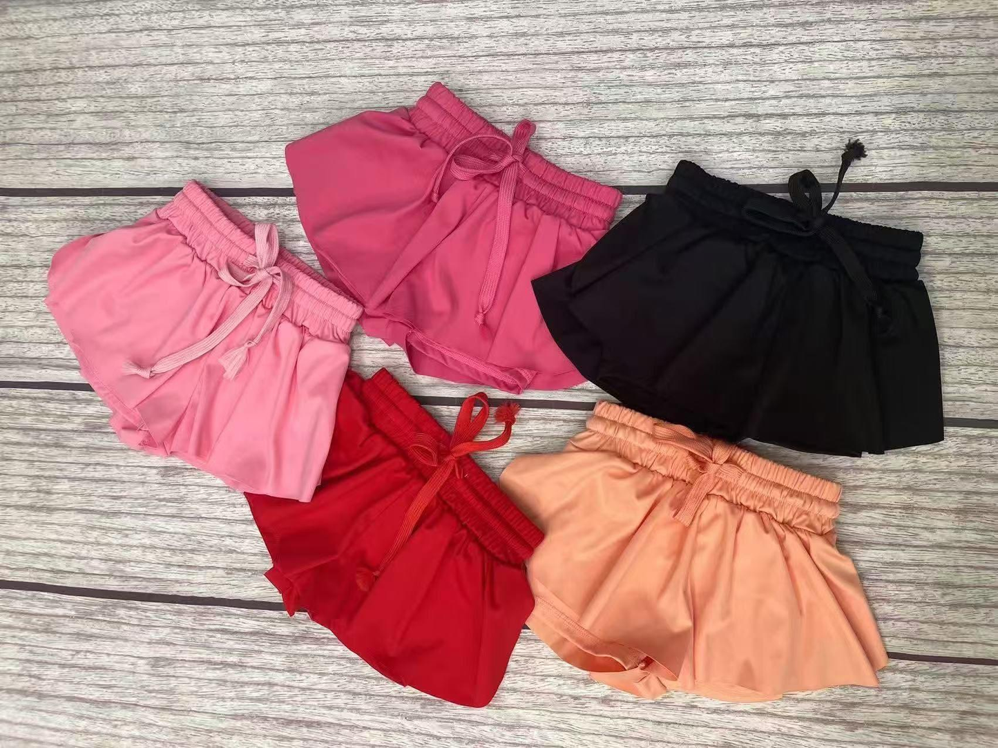 RTS Sibling baby girls clothes yoga solid color summer skirts shorts